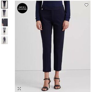 Ralph Lauren Navy Blue Straight Ponte Pants XL